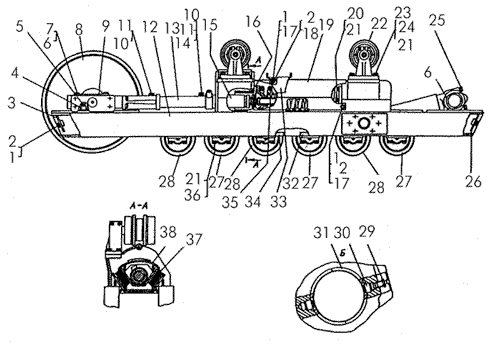 Тележка гусениц Т-170 Тележка гусениц Т-170